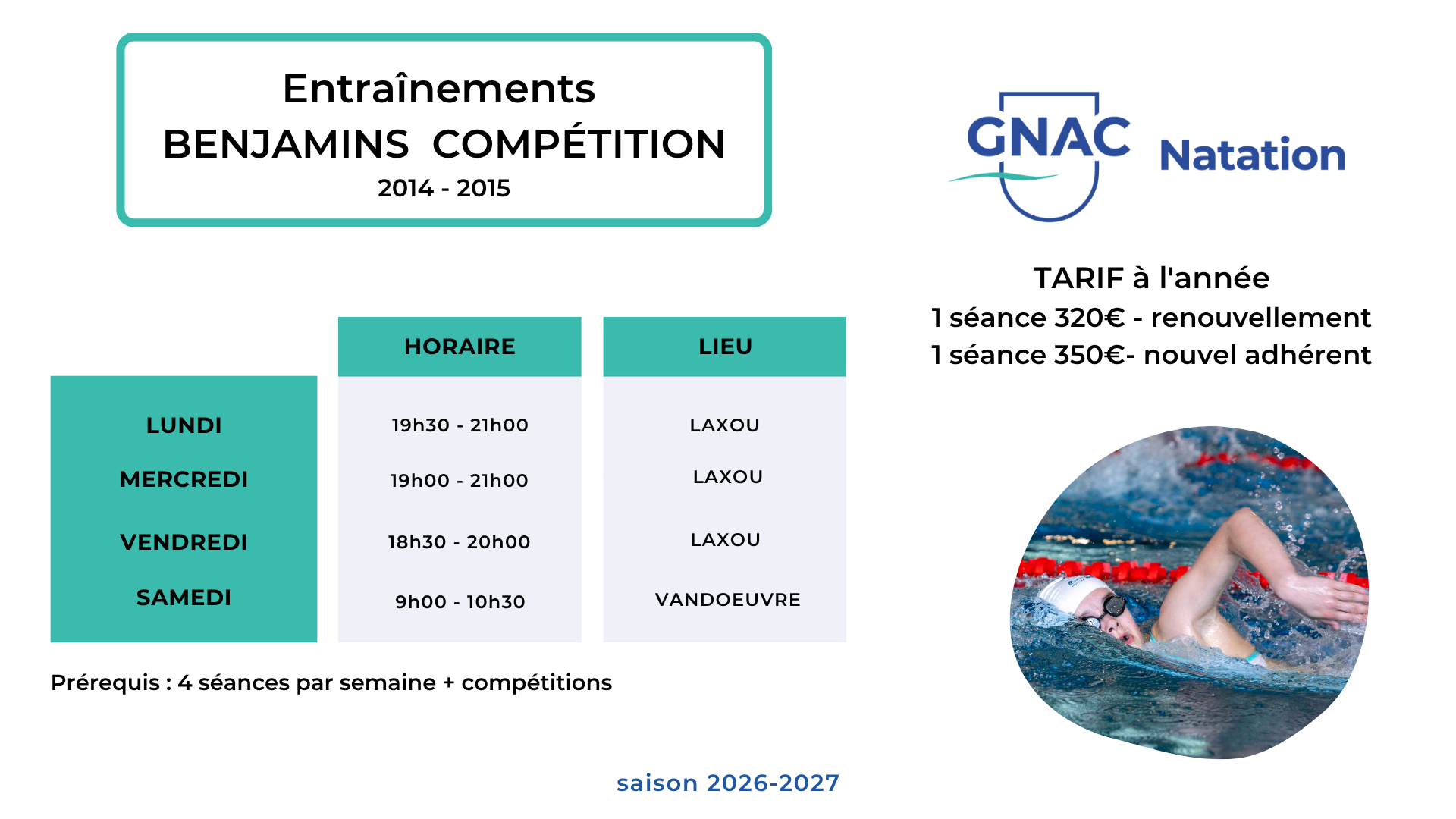 NC benjamins compet